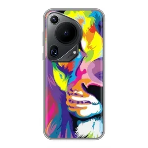 Чехол со Львом для Huawei Pura 70 Ultra (VPrint) (Яркий Лев)