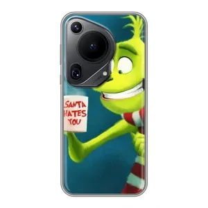 Рождественские Чехлы для Huawei Pura 70 Ultra (VPrint) (Зеленый Гринч)
