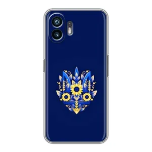 Чохли для Huawei Pura 70 Укр. Символіка (AlphaPrint) (Квітковий Герб)