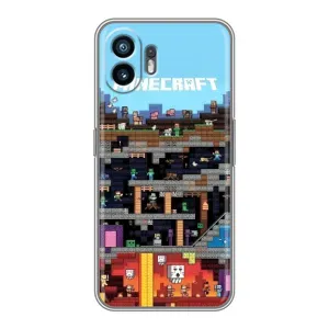 Чехол Майнкрафт на Huawei Pura 70 (AlphaPrint) Minecraft (фон Minecraft)