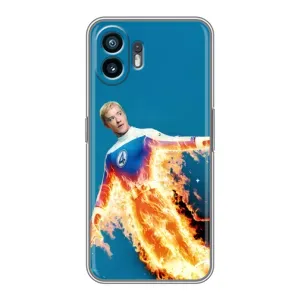 Чохол з принтом Фантастична четвірка для Huawei Pura 70 (Людина-факел у вогні)