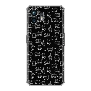 Чохол з принтом для Huawei Pura 70 (AlphaPrint) Модні коти (Маленькі котики)