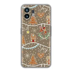 Новорічні, Святкові Чохли для Huawei Pura 70 - 2024 год (Новорічні пряники)