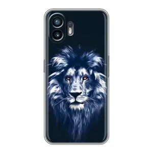 Чехол со Львом для Huawei Pura 70 (VPrint) (Синий Лев)