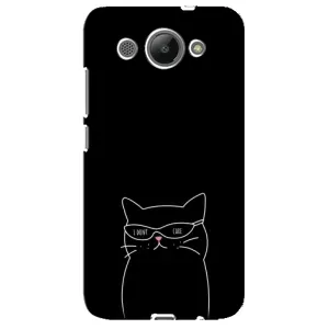 Чехол с принтом «Равнодушный кот» для Huawei Y3 2017