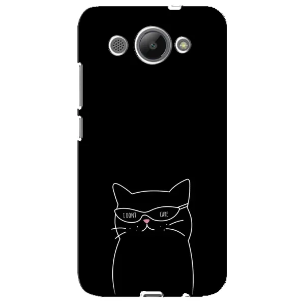 Чехол с принтом «Равнодушный кот» для Huawei Y3 2017 Чехол с принтом «Равнодушный кот» для Huawei Y3 2017
