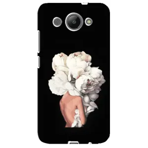 Чехлы (ART) Цветы на Huawei Y3 2017 (VPrint) (Белые цветы)
