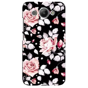 Чехлы с Цветами для Huawei Y3 2017 (VPrint) (Цветочки на черном)