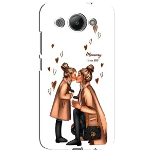 Чохол з друком для Huawei Y3 2017 - (Мама з дитинкою) (AlphaPrint) (Донька і мама)