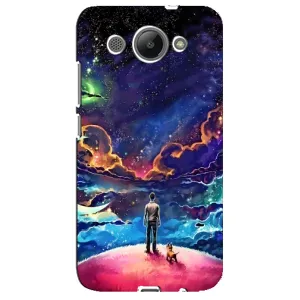 Космические Чехлы для Хуавей У3 2017 (VPrint) (Галактический вид)