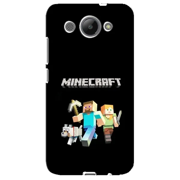 Чохол з принтом «герої Minecraft» для Huawei Y3 2017