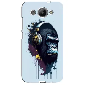 Чохол з Мавпами Huawei Y3 2017 - (AlphaPrint) (Горила в навушниках)