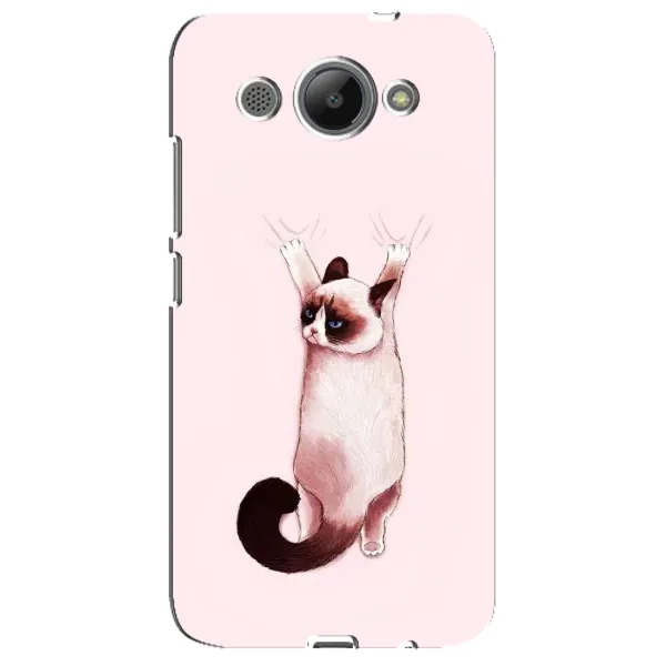 Чехол с принтом «Котик падает» для Huawei Y3 2017