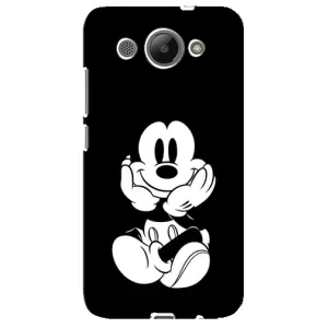 Міккі Маус чохол для Huawei Y3 2017 (AlphaPrint - Мультяшні) (Маус на чорному)