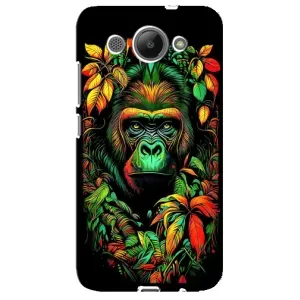 Чохол з Мавпами Huawei Y3 2017 - (AlphaPrint) (Мавпа в квітах)