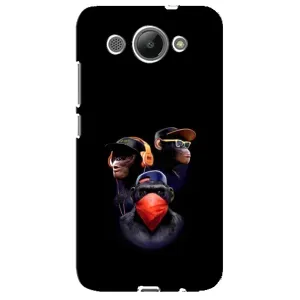 Чохол з Мавпами Huawei Y3 2017 - (AlphaPrint) (Три мавпи)