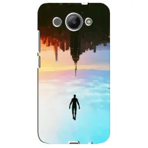 Чохол з людиною павуком для Huawei Y3 2017 - (AlphaPrint) (Людина павук)
