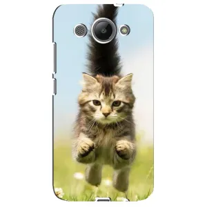 Чехлы с Котиками для Huawei Y3 2017 (VPrint) (Прыжок кота)