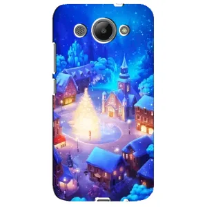 Рождественские Чехлы для Huawei Y3 2017 (VPrint) (Рождественский город)