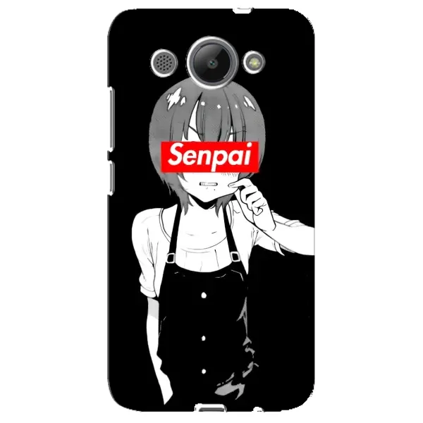 Чохол з принтом «Senpai» для Huawei Y3 2017