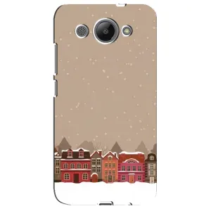 Новорічні, Святкові Чохли для Huawei Y3 2017 - 2024 год (Зимове місто)