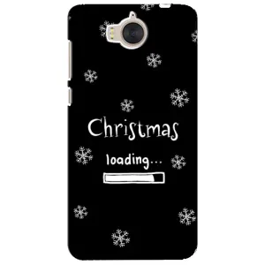 Рождественские, Праздничные Чехлы для Хуавей У5 2017 (Christmas loading)