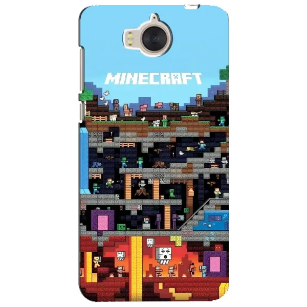 Чехол с принтом «фон Minecraft» для Huawei Y5 2017 (MYA)