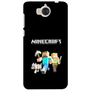 Чехол Майнкрафт на Huawei Y5-2017, MYA (AlphaPrint) Minecraft (герои Minecraft)