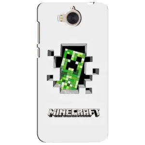 Чехол Майнкрафт на Huawei Y5-2017, MYA (AlphaPrint) Minecraft (крипер Майнкрафт)