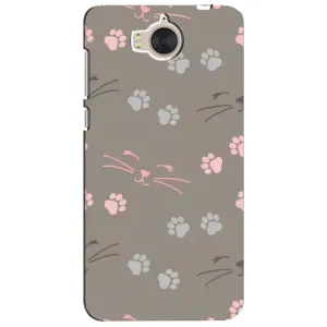 Чехол с рисунком кот на Huawei Y5-2017, MYA (Лапы и усы)