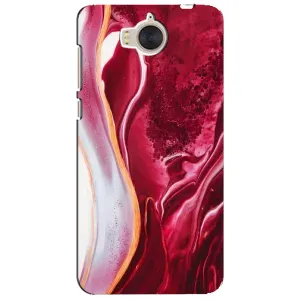 Чохол з принтом «Мрамор червоний» для Huawei Y5 2017 (MYA)