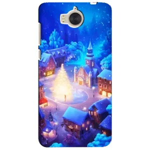Рождественские Чехлы для Huawei Y5-2017, MYA (VPrint) (Рождественский город)