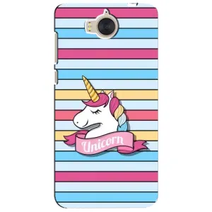 Чехол для Хуавей У5 2017 - (Единорожки - Новинки) (AlphaPrint) (Unicorn)
