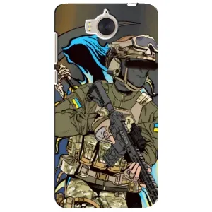 Чехлы с картинкой ЗСУ для Huawei Y5-2017, MYA (AlphaPrint) (Воин ВСУ)