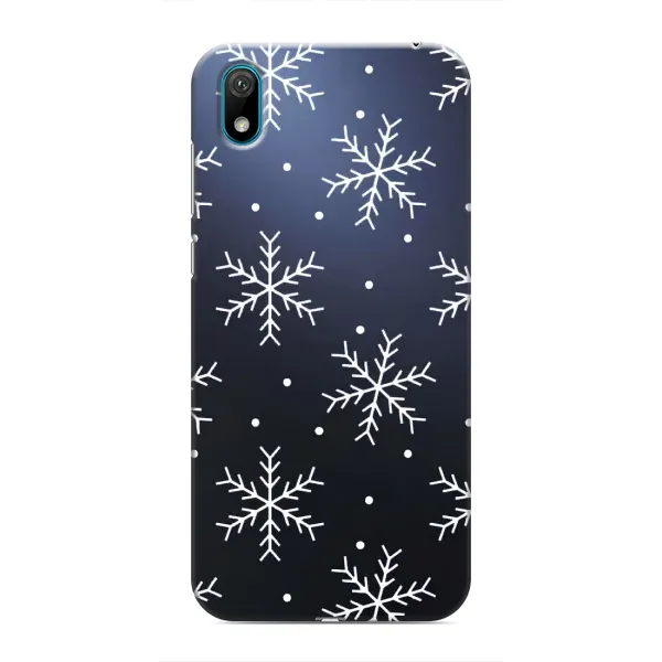 Чехол с принтом «Белые снежинки» для Huawei Y5 2019