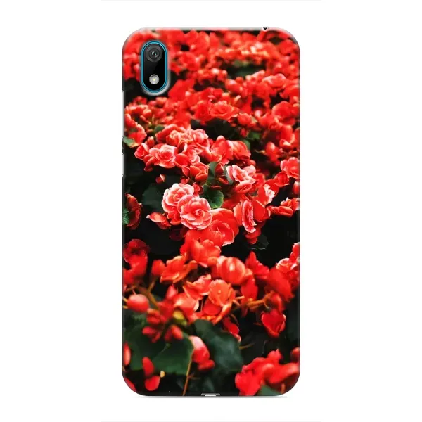 Чохол з принтом «Квіти червоні» для Huawei Y5 2019 Чохол з принтом «Квіти червоні» для Huawei Y5 2019