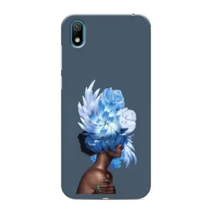 Чехлы (ART) Цветы на Huawei Y5 2019 (VPrint) (Квіти на голові)