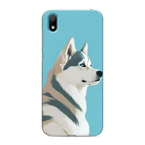 Чохол з Хаскі Huawei Y5 2019 - (AlphaPrint) (Хаскі арт)