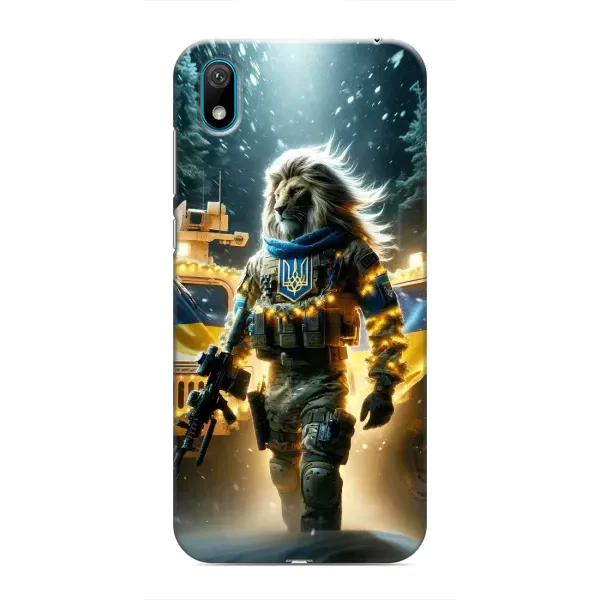 Чохол з принтом «ЛЕВ ЗСУ» для Huawei Y5 2019 Чохол з принтом «ЛЕВ ЗСУ» для Huawei Y5 2019