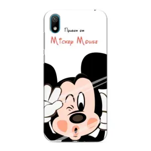 Эксклюзивный чехол для Huawei Y5 2019 (AlphaPrint - Мультяшные) (Маус Микки)
