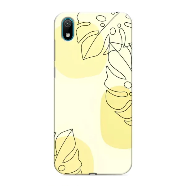 Чохол з принтом «Жовта монстера арт» для Huawei Y5 2019