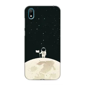 Космические Чехлы для Хуавей У5 2019 (VPrint) (На луне)