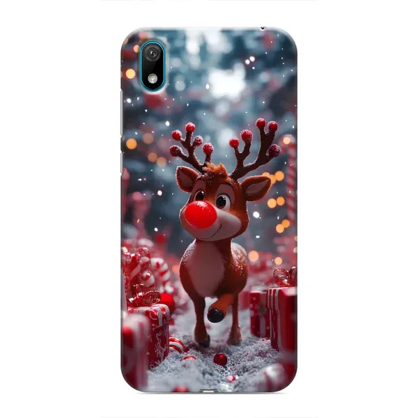 Чохол з принтом «Олень серед подарунків» для Huawei Y5 2019 Чохол з принтом «Олень серед подарунків» для Huawei Y5 2019