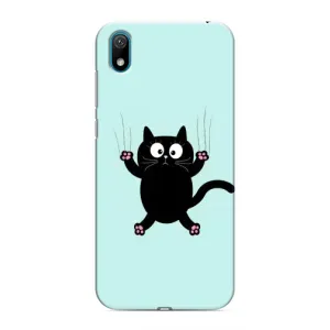 Чохол з принтом для Huawei Y5 2019 (AlphaPrint) Модні коти (Падаючий кіт)