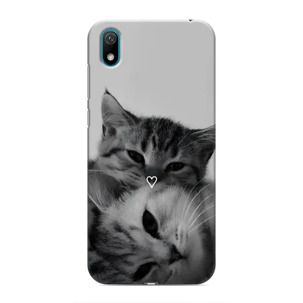 Чохол з принтом «Пара котів» для Huawei Y5 2019