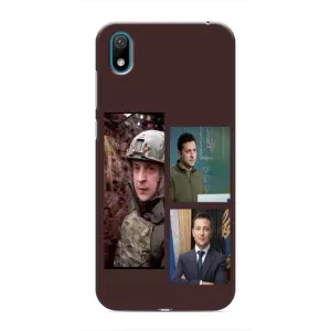 Чехол для Huawei Y5 2019 (AlphaPrint - с принтом Зеленского) (Президент)