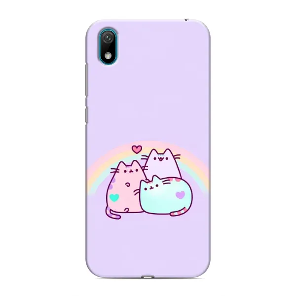 Чохол з принтом «Радужний котик» для Huawei Y5 2019