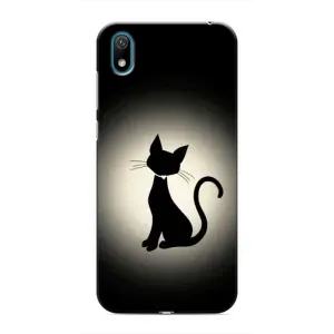Чохол з принтом для Huawei Y5 2019 (AlphaPrint) Модні коти (Силует котика)