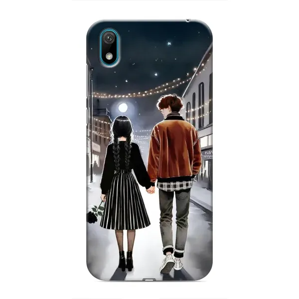 Чохол з принтом «Венздей та Тайлер» для Huawei Y5 2019 Чохол з принтом «Венздей та Тайлер» для Huawei Y5 2019