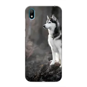 Чохол з Хаскі Huawei Y5 2019 - (AlphaPrint) (Вірний собака)